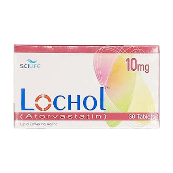 Lochol Tablets 10mg (1 Strip = 15 Tablets)