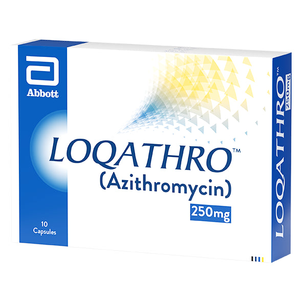 Loqathro Capsules 250mg (1 Box = 1 Strip) (Strip = 10 Tablets)