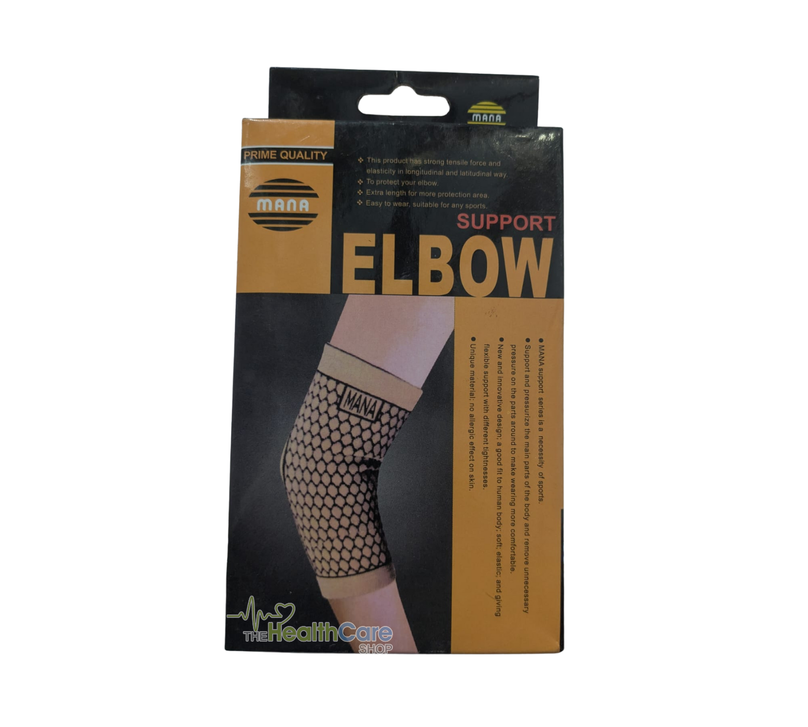 Mana Elbow Support Prime Quality Compression Sleeve For Pain Relief Joint Protection - The Healthcare Shop Pakistan