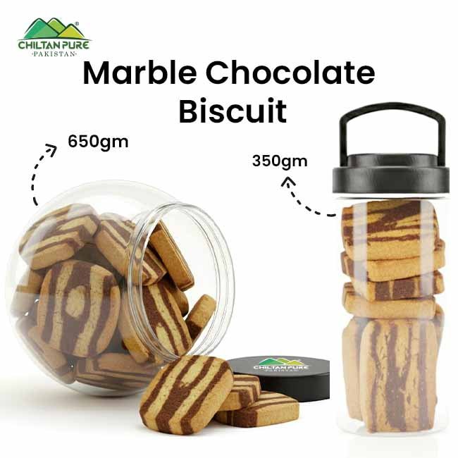 Marble Chocolate Biscuit Cookies / Made With Organic Desi Butter, Bakery Biscuit - ChiltanPure