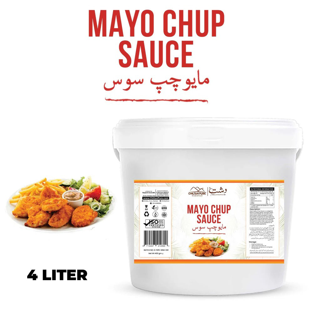 Mayo Chup Sauce 4 Liter / Chup Sauce Mayonnaise Institutional Bulk For HORECA Family, Hotels, Restaurants, Catering, Cafes