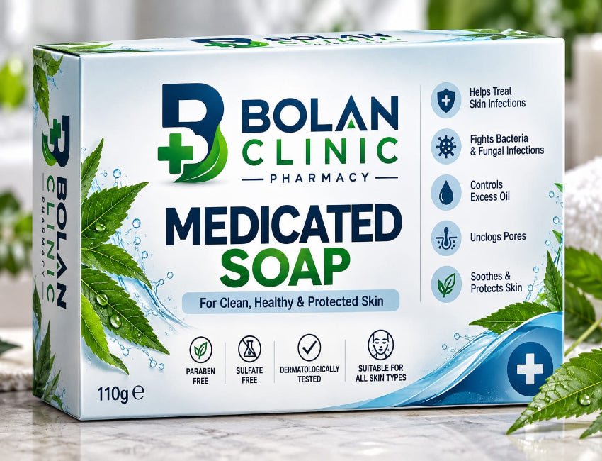 Medicated Soap - Supports a cleaner-looking skin surface - Mamasjan