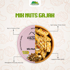 Mix Nuts Gajak - A Nutty, Nutritious Treat for Freezing Weather (100% organic and handmade delight)
