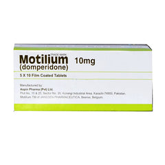 Motilium Tablets 10mg (1 Strip = 10 Tablets)