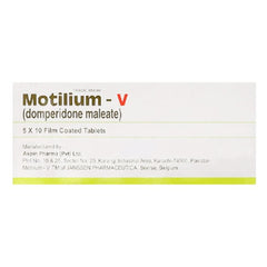 Motilium-V Tablets (1 Box = 5 Strips) (1 Strip = 20 Tablets)