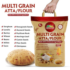 Multi Grain Atta / Flour - Made with 14 Natural Ingredients