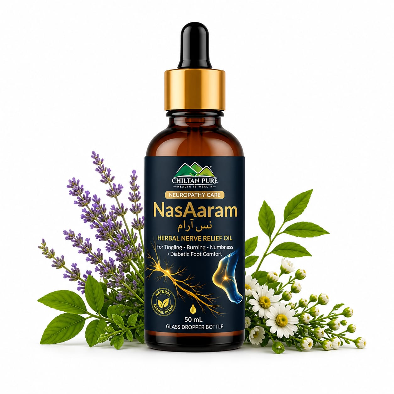 NasAaram – Herbal Nerve Relief Oil - ChiltanPure