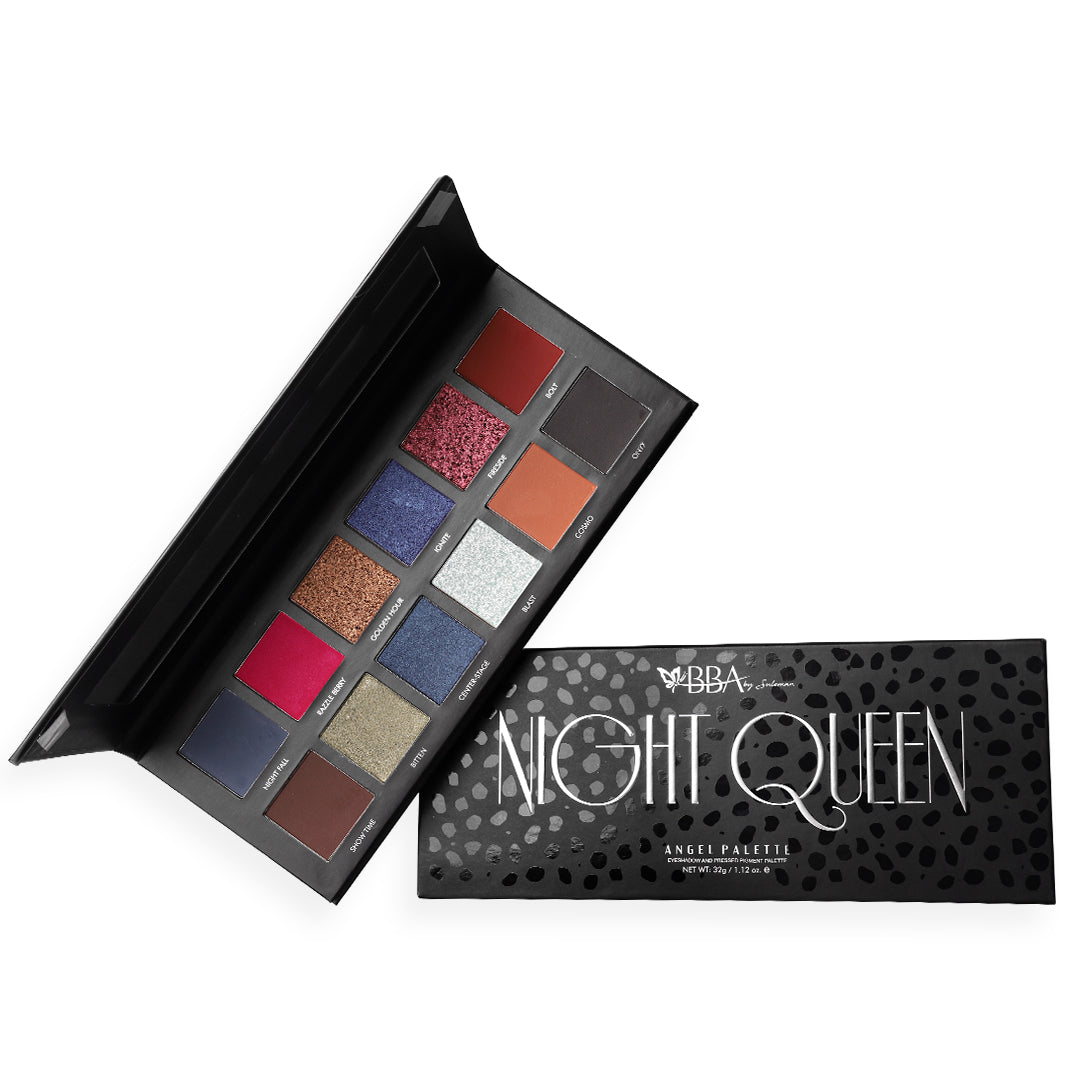 BBA 12 SHADE PALLET ANGEL NIGHT QUEEN Default Title - MamasJan Makeup