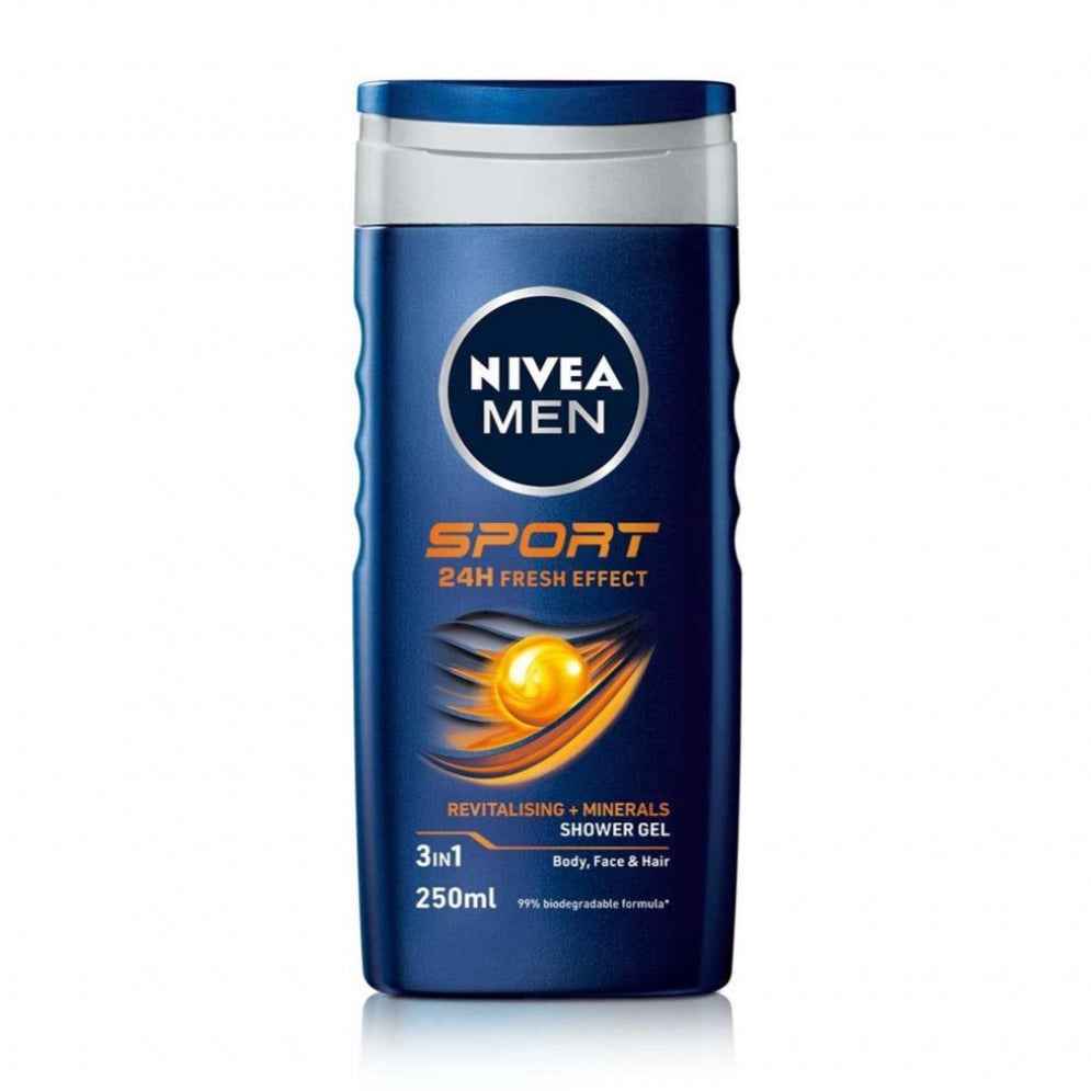 Nivea Shower Gel Sport 3In1 Men Bottle 250Ml