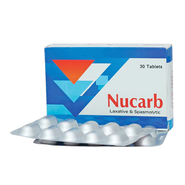 Nucarb Tablets (1 Box = 3 Strips) (1 Strip = 10 Tablets)