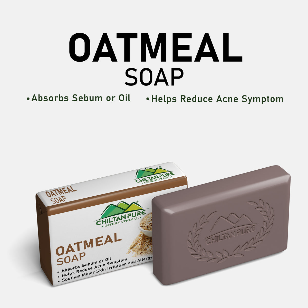 OATMEAL Soap – Absorbs Sebums or Oil & Help Reduce Acne Symptom