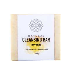 AURA OATMEAL CLEANSING BAR 100G Default Title - MamasJan Makeup