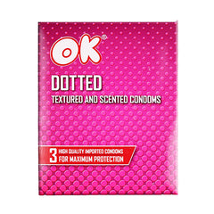OK Dotted Condoms (1 Box = 3Pcs)