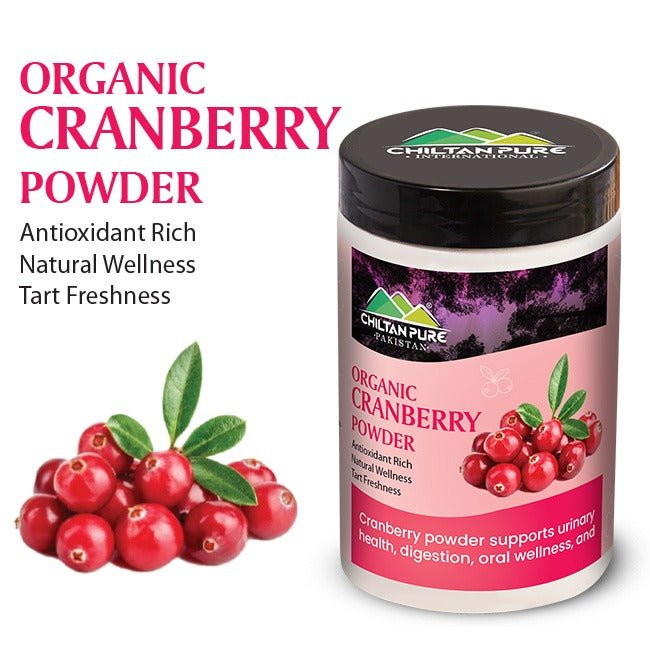 Organic Cranberry Powder / کرینبیری پاؤڈر / Antioxidant Rich Natural Wellness Tart Freshness - ChiltanPure