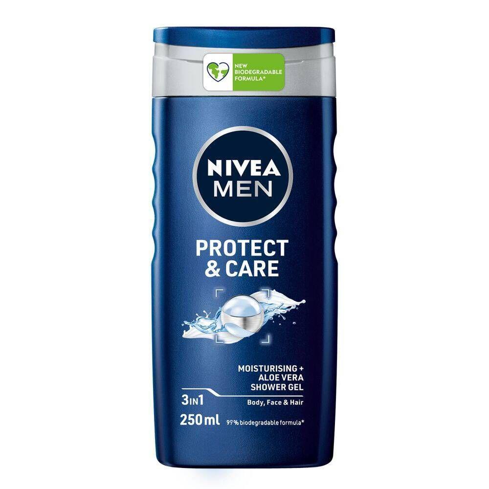 Nivea Shower Gel Protect Care 3 In 1 For Men 250Ml