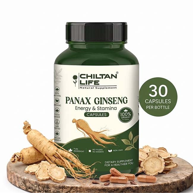 Panax Ginseng Capsule 100% Natural Panax Ginseng Tablets 30 Per Bottle 500mg - Mamasjan