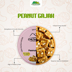 Peanut Gajak - Handmade Crunchy - The Classic Winter Delight You Can’t Resist (100% organic and pure)