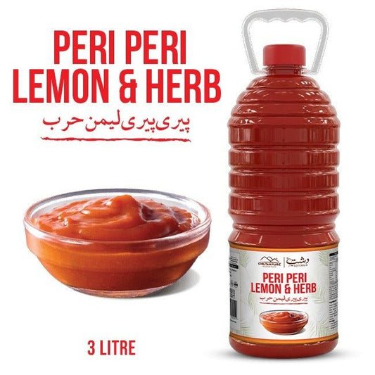 Peri Peri Lemon & Herb 3 Liter Bulk For HORECA Family, Hotels, Restaurants, Catering ,Cafes. - ChiltanPure