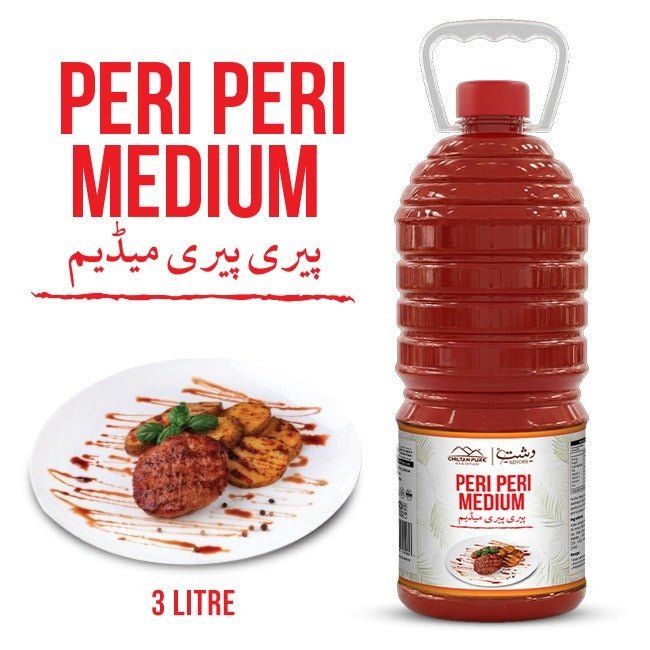 Peri Peri Medium 3 Liter Bulk For HORECA Family, Hotels, Restaurants, Catering ,Cafes. - ChiltanPure
