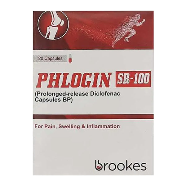 Phlogin Sr Capsules 100mg (1 Strip = 10 Capsules)
