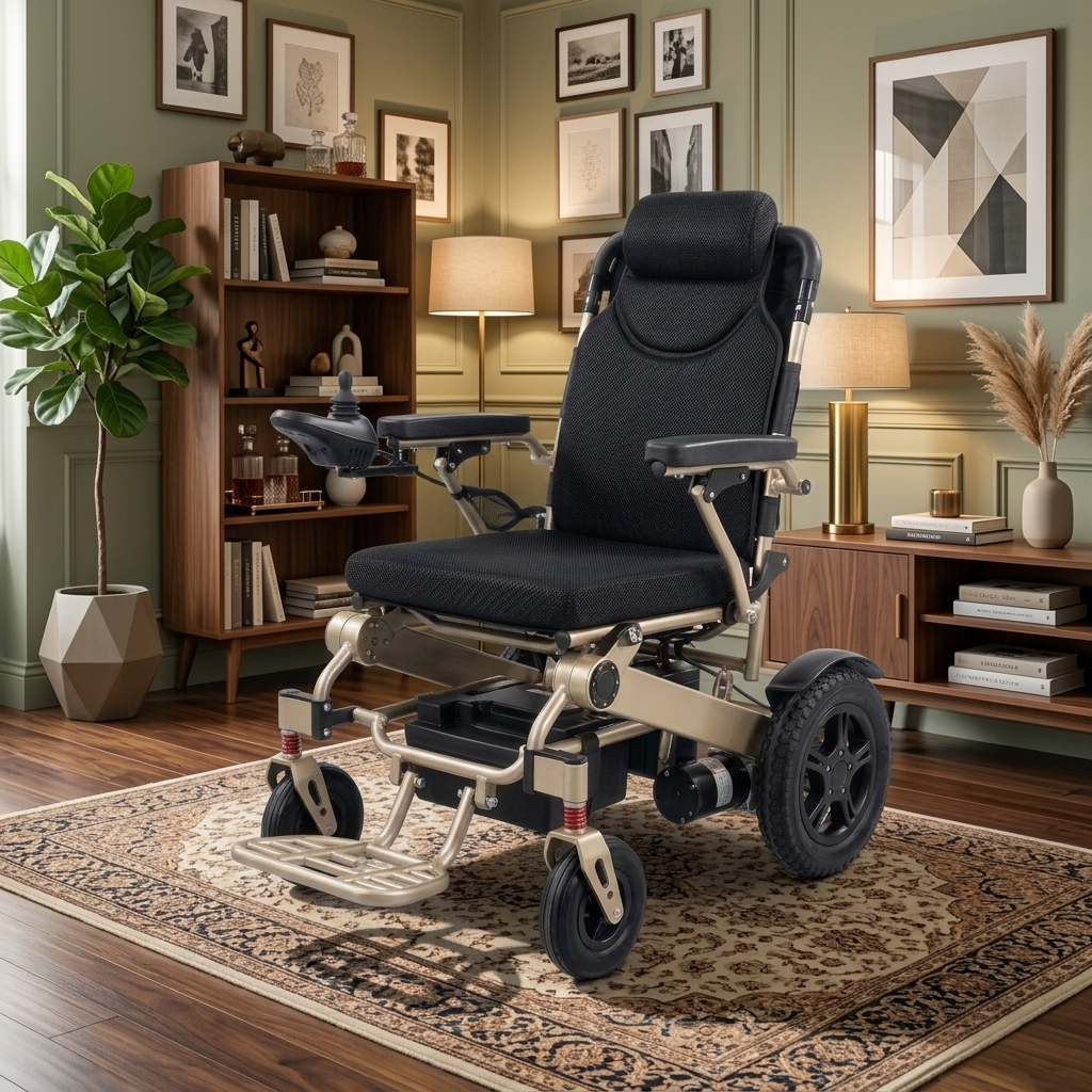 Electric Wheelchair Lc 9200 Electric Wheelchair Automatic Reclining With Lithium Battery With Wireless Remote - The Healthcare Shop Pakistan