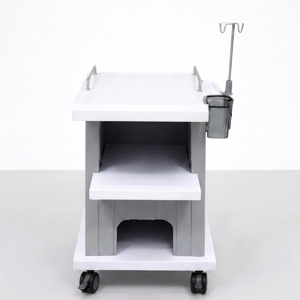 Ultrasound Trolley With Iv Pole - The Healthcare Shop Pakistan