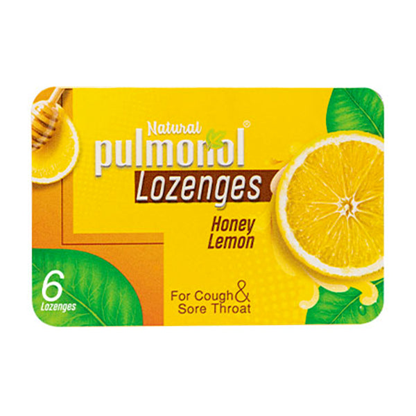 Pulmonol Flavour Honey & Lemon Lozenges  (1 Box = 6 Lozenges)