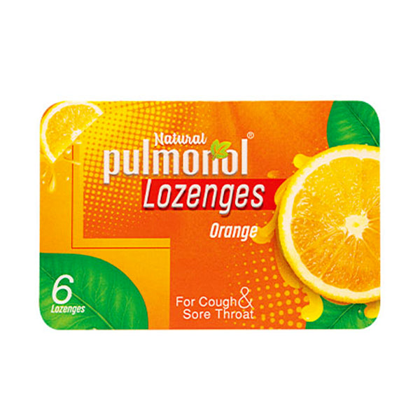 Pulmonol Flavour Orange Lozenges  (1 Box = 6 Lozenges)