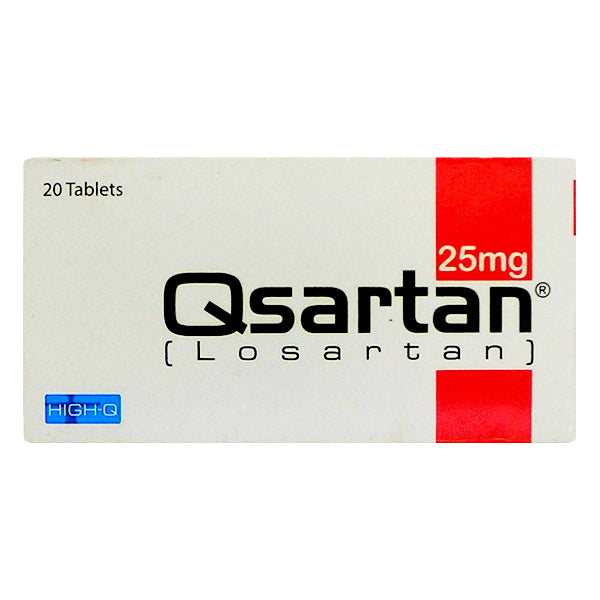 Qsartan Tablets 25mg (1 Strip = 10 Tablets)