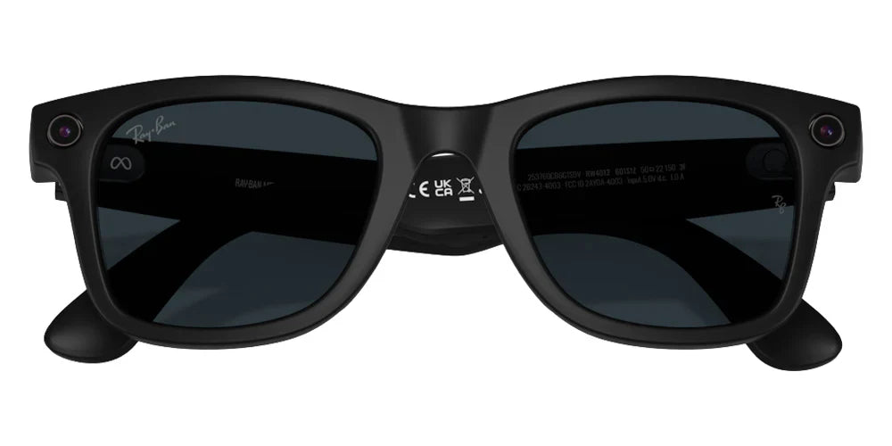 RAYBAN META SUNGLASS MATTE BLACK CLEAR GEN2 RW4012 Default Title - MamasJan Gift counter