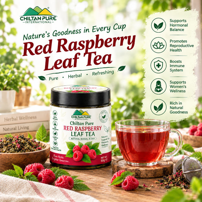 Red Raspberry Leaf Tea – 100% Natural Dried Leaves for Everyday Herbal Wellness - Mamasjan