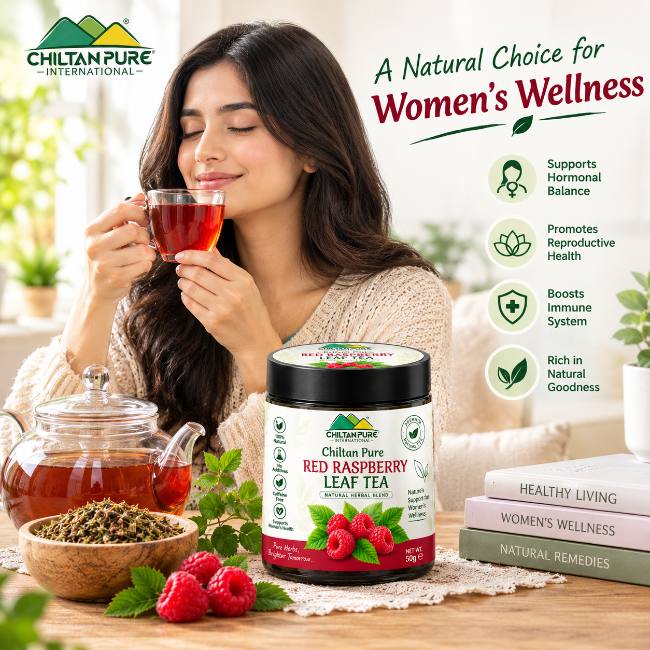 Red Raspberry Leaf Tea – 100% Natural Dried Leaves for Everyday Herbal Wellness - Mamasjan