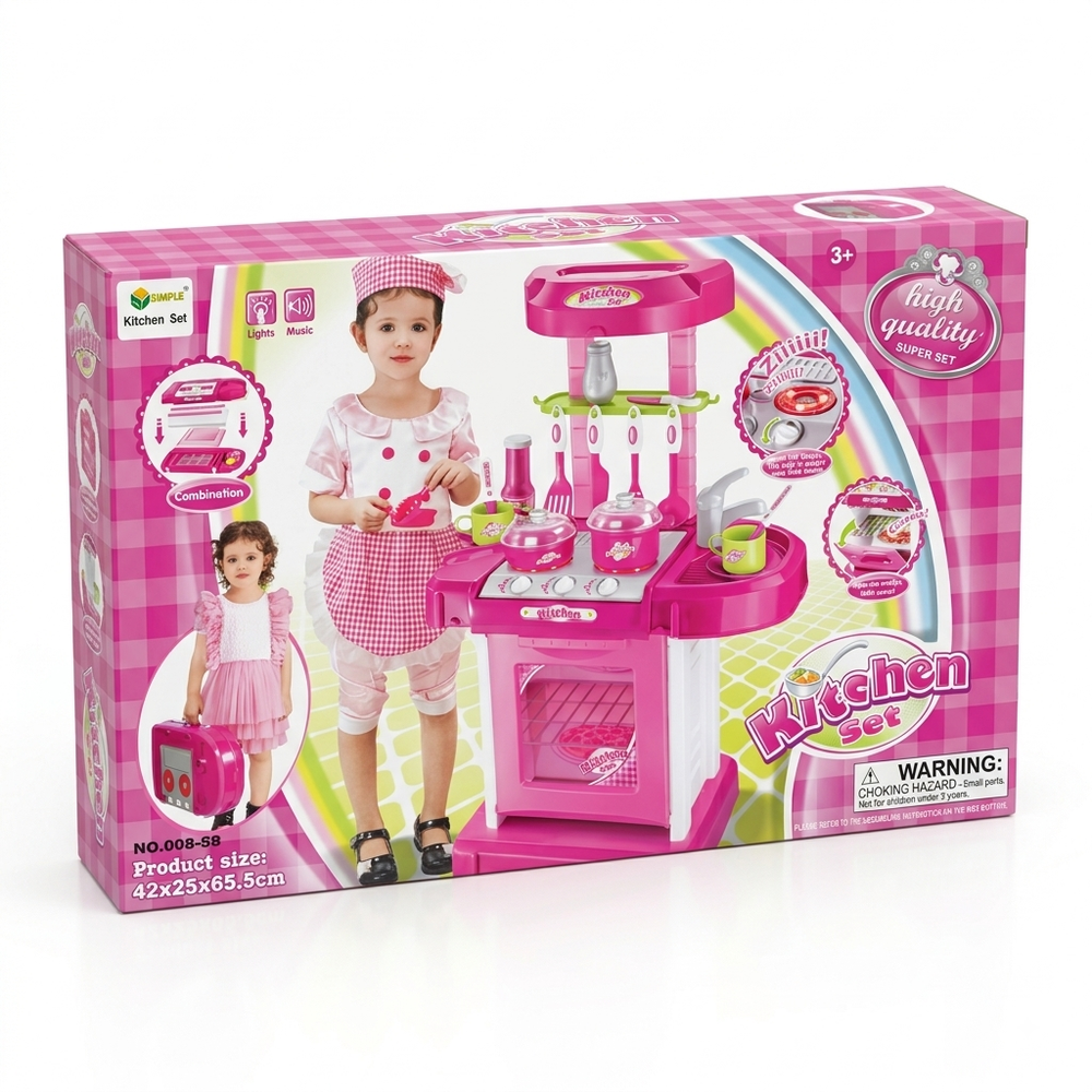 008-58 MUSICAL KITCHEN TABLE SET Default Title - MamasJan Toys