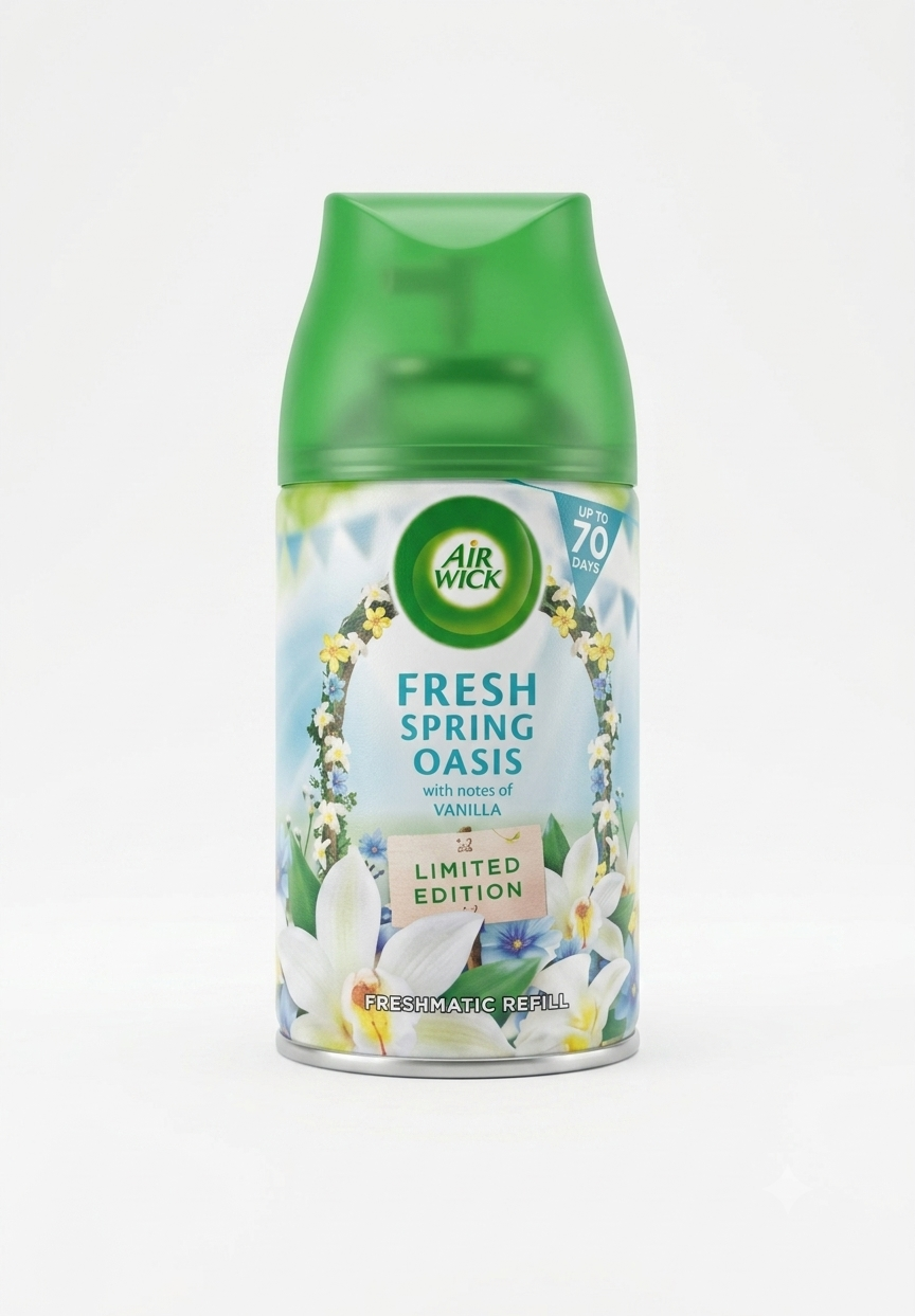 AIR WICK AIR FRESHENER REFIL SPRING OASIS VANILLA 250 ML Default Title - MamasJan Grocery Nonfood