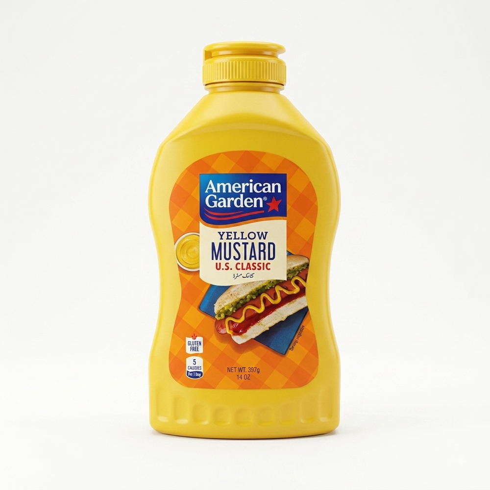 AMERICAN GARDEN MUSTARD 397 GM Default Title - MamasJan Grocery