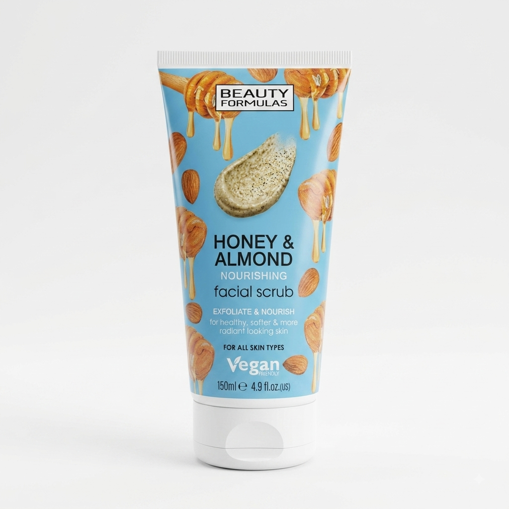 BEAUTY FORMULA FACIAL SCRUB HONEY & ALMOND 150 ML Default Title - MamasJan skincare