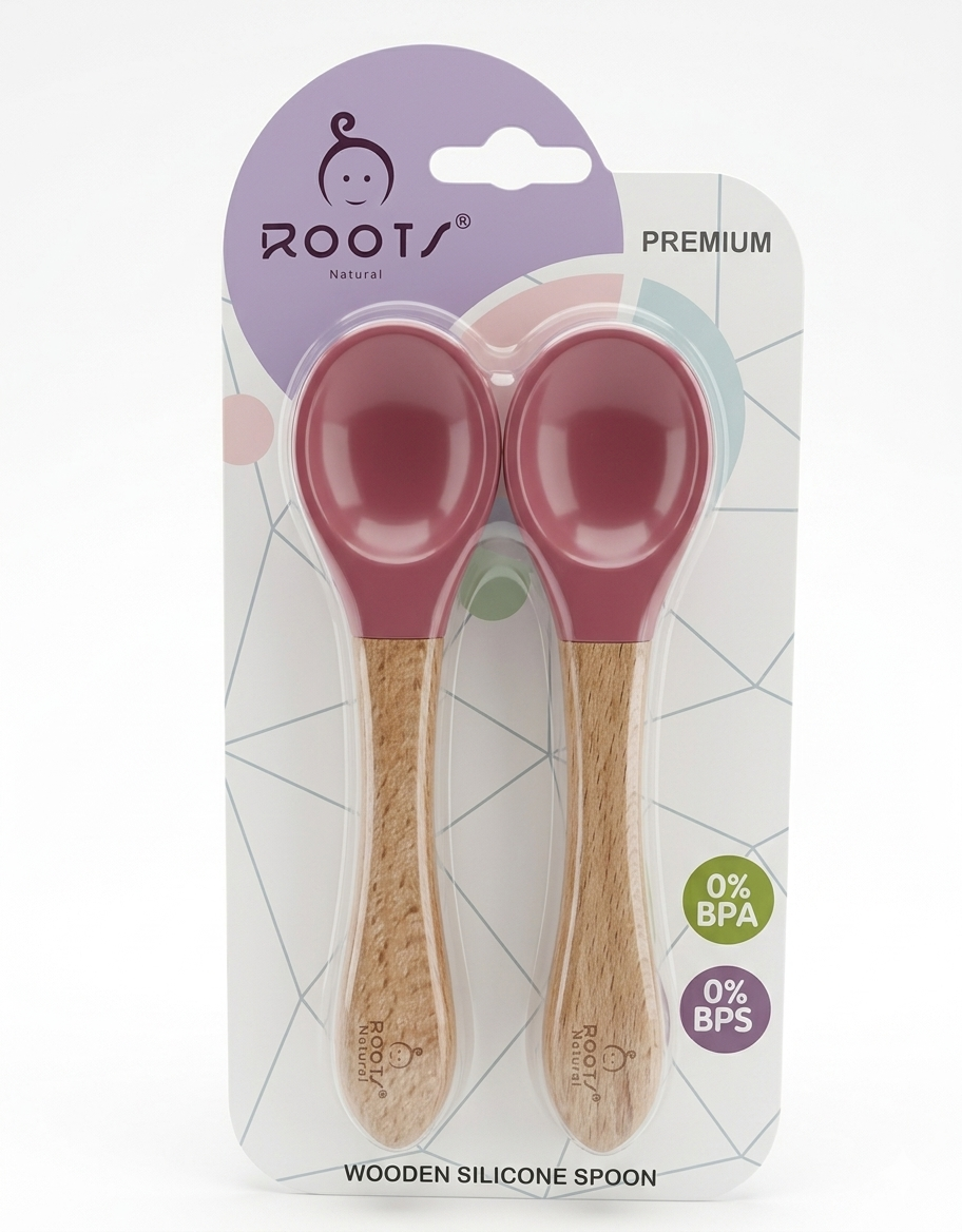 ROOTS SILICONE SPOON 2 PCS F0008 Default Title - MamasJan Grocery Nonfood