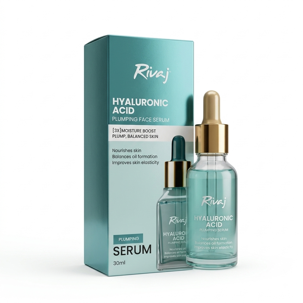 RIVAJ 30ML HYALURONIC ACID HYDRATING FACE SERUM Default Title - MamasJan skincare