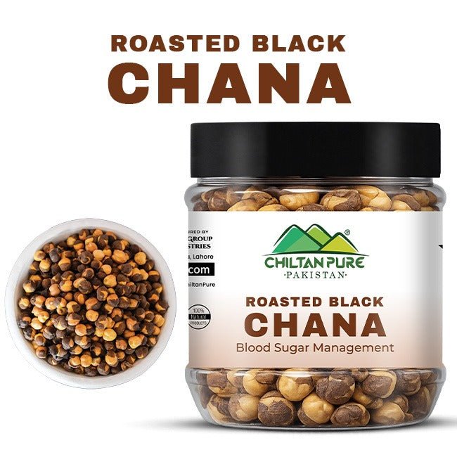 Roasted Black Chana / بھنے ہوئے چنے / Bhunay Huay Chanay / Gross wight 180gm± - ChiltanPure
