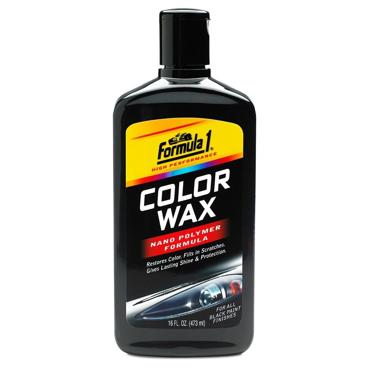 FORMULA 1 COLOR WAX RESTORE COLOR SCRATCHES SHINE BLACK 473 Default Title - MamasJan Grocery Nonfood