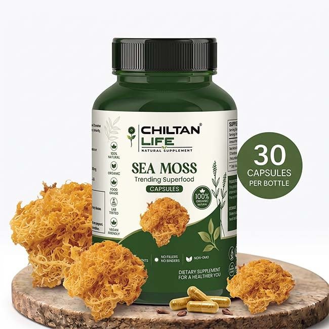 Sea Moss Capsule 100% Natural Sea Moss Tablets 30 Per Bottle 500mg - Mamasjan
