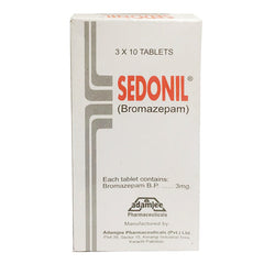 Sedonil Tablets 3mg (1 Strip = 10 Tablets)