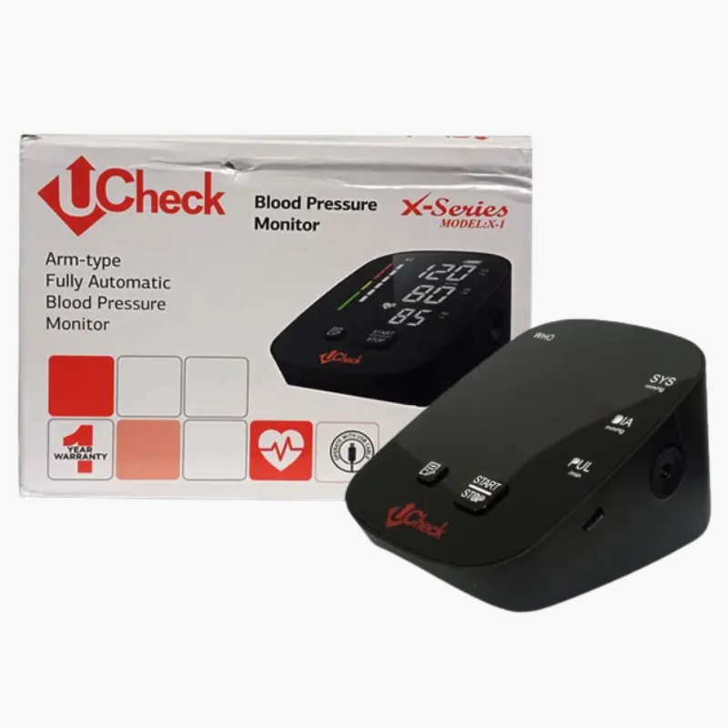 U Check Arm Type Fully Automatic Blood Pressure Monitor X Series Model X 1 - The Healthcare Shop Pakistan
