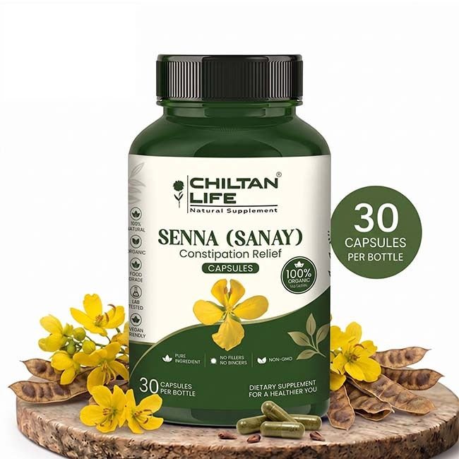 Senna (Sanay) Capsule 100% Natural Senna (Sanay) Tablets 30 Per Bottle 500mg - Mamasjan