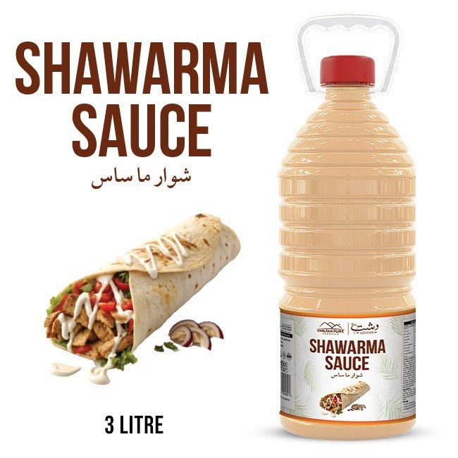 Shawarma Sauce 3 Liter Bulk For HORECA Family, Hotels, Restaurants, Catering ,Cafes. - ChiltanPure