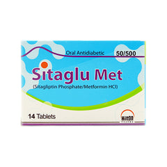 Sitaglu Met XR Tablets 50/500mg (1 Box = 2 Strips) (1 Strip = 7 Tablets)