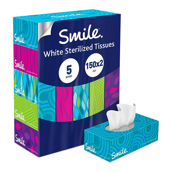Smile Classic Facial White Tissues 150x2 Ply