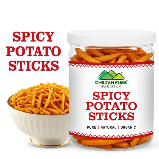 Spicy Potato Sticks / سپائسی پوٹیٹو اسٹکس - ChiltanPure