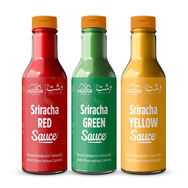 Sriracha Sauce Trio Pack ( Pack Of 3 ) 400ML - ChiltanPure