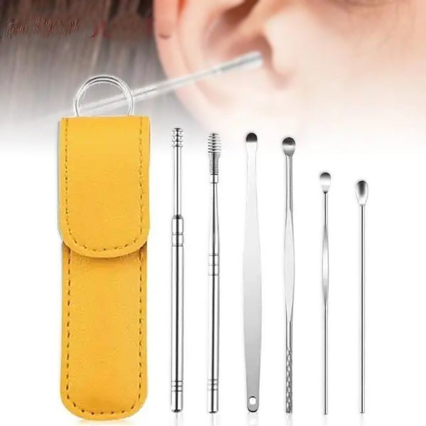 Stainless Steel Ear Pick Set (6pcs) - ChiltanPure